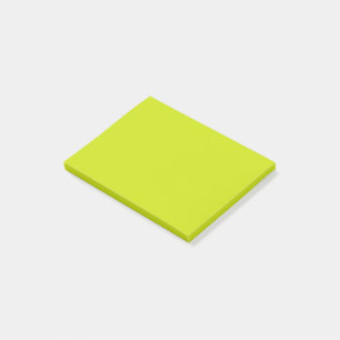 Bitter lemon  (solid color)  post-it notes