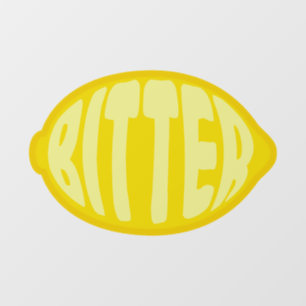 Bitter Lemon Window Cling
