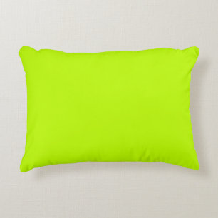 Bitter lime (solid color)  accent pillow