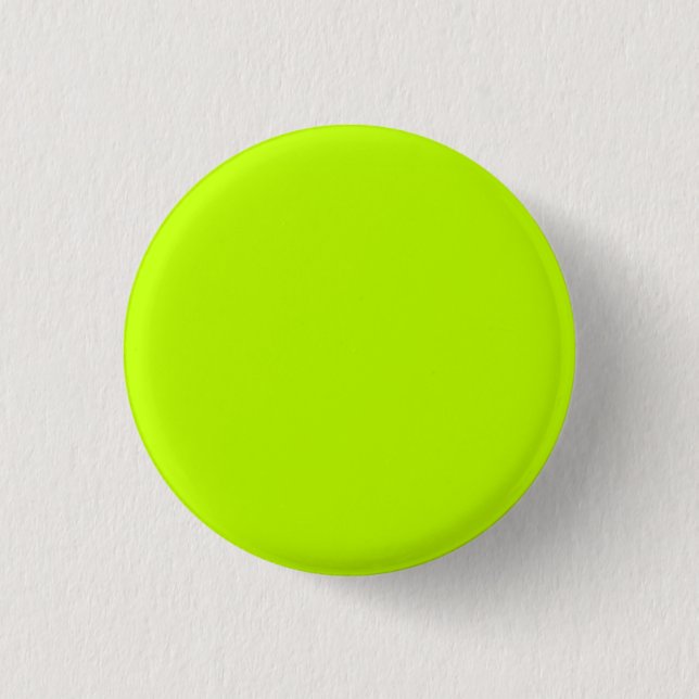 Bitter Lime Solid Colour 1 Inch Round Button (Front)