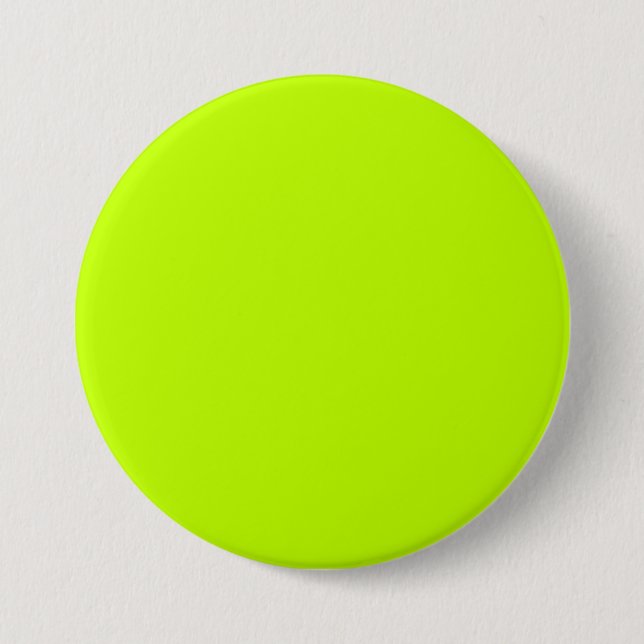 Bitter lime (solid colour)  3 inch round button (Front)