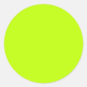 Bitter lime (solid colour)  classic round sticker
