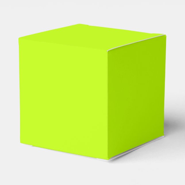 Bitter lime (solid colour)  favor box (Back Side)