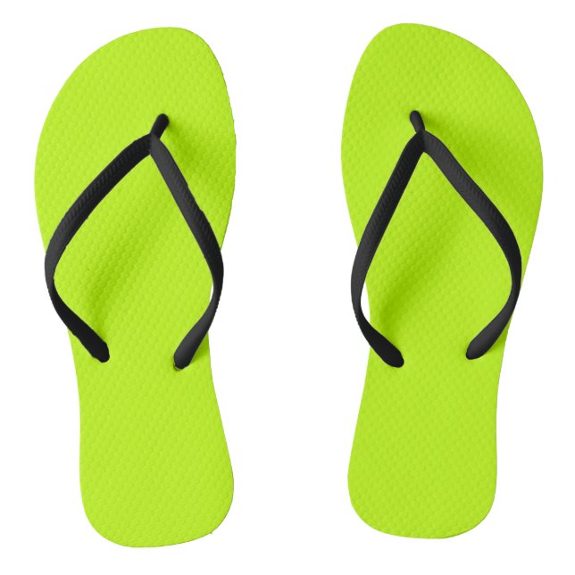 Bitter lime (solid colour)  flip flops (Footbed)