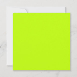 Bitter lime (solid colour) invitation