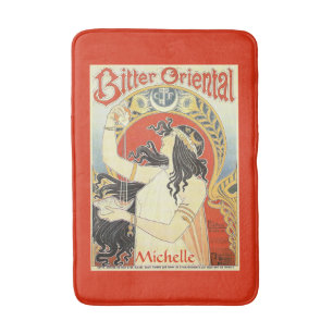 "Bitter Oriental" Vintage Ad custom name bath mat