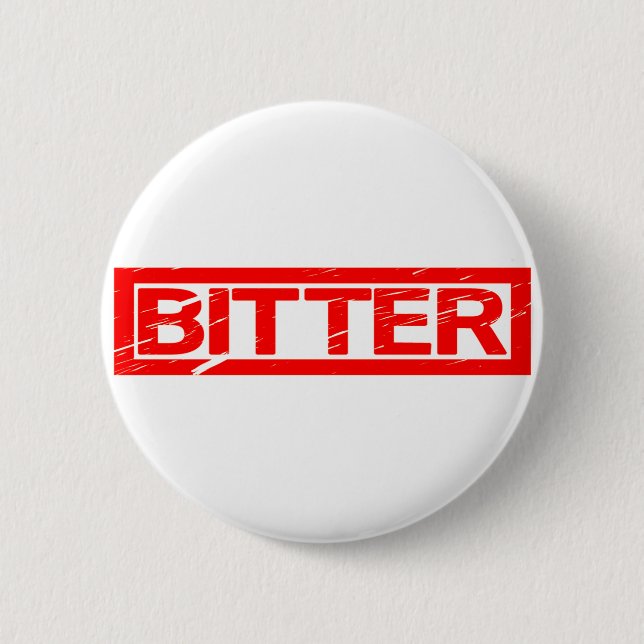 Bitter Stamp 2 Inch Round Button (Front)
