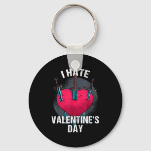 Bitterer Anti Herztag Hater I Hate Valentine's Day Keychain