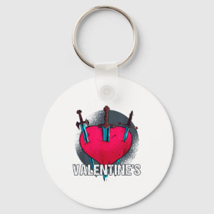 Bitterer Anti Herztag Hater I Hate Valentines Day  Keychain