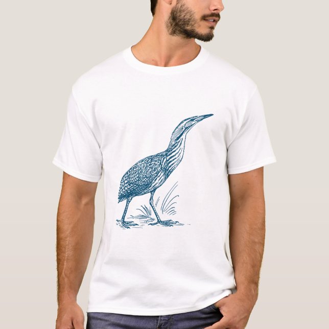Bittern - Ocean Blue T-Shirt (Front)