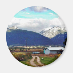Bitterroot Mountains Parents Farm Magnet