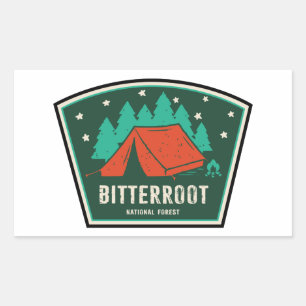 Bitterroot National Forest Camping Sticker