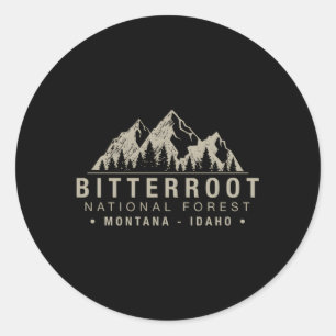 Bitterroot National Forest Montana Idaho Classic Round Sticker