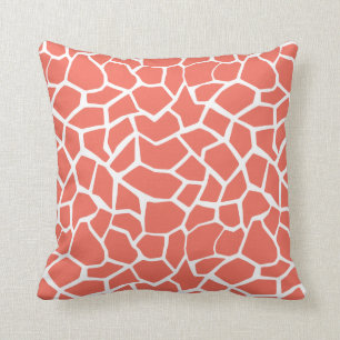 Bittersweet Colour Giraffe Animal Print Throw Pillow