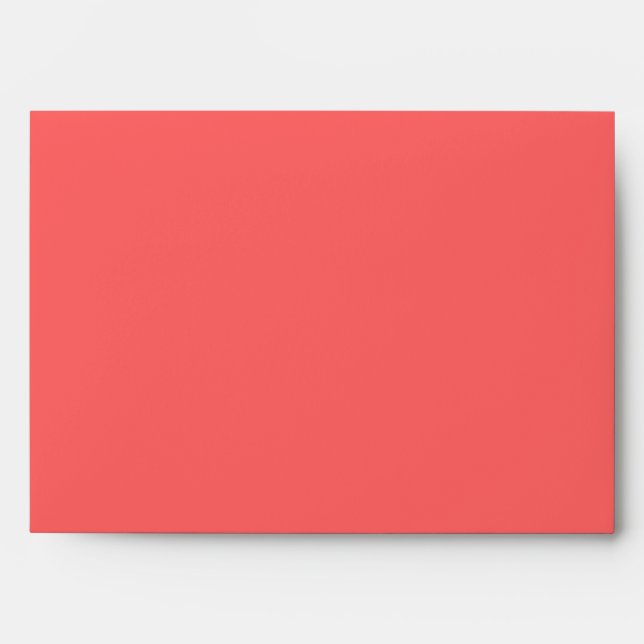 Bittersweet Coral Red Envelope (Front)