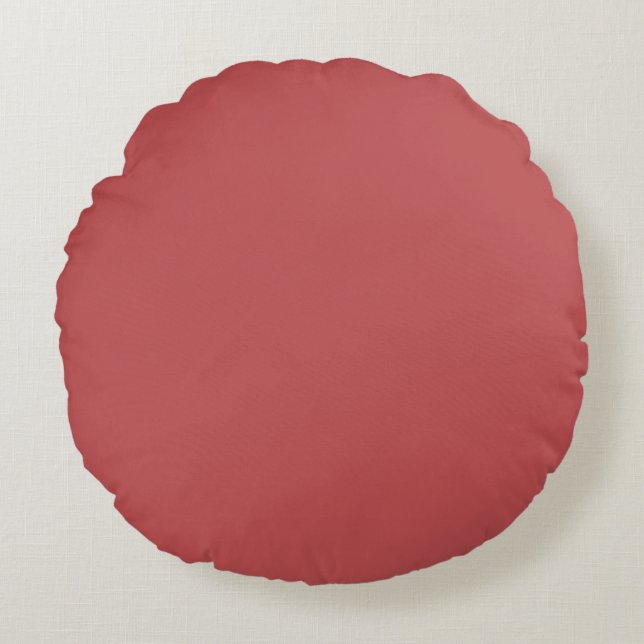 Bittersweet Shimmer (solid colour)  Round Pillow (Front)