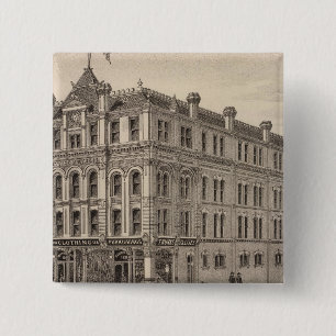 Bitting Brothers in Kansas 2 Inch Square Button