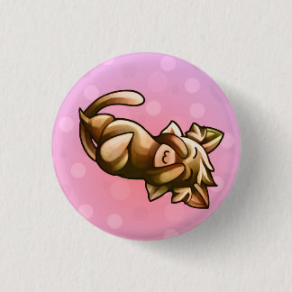 BittyKittyPeekaboo 1 Inch Round Button