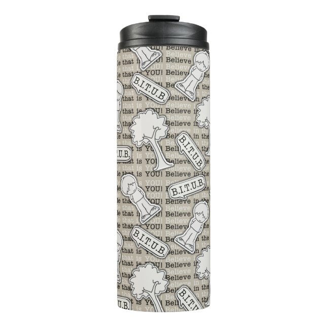 BITUB Pattern (Believe in the Unbelievable) Thermal Tumbler (Front)
