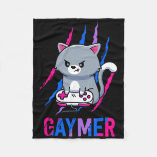 Biual Gaymer Geek Pride Lgbt Video Game Lovers Gif Fleece Blanket