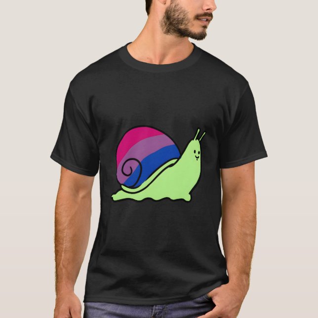 Biual Pride Snail Biual T-Shirt (Front)