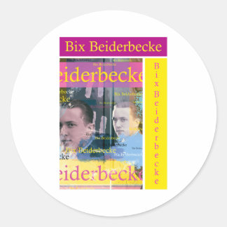 Bix Beiderbecke Classic Round Sticker