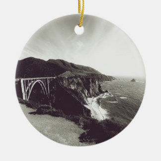 Bixby Bridge, Big Sur, California USA Ceramic Ornament