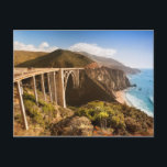 Bixby Bridge, Big Sur, California, USA Postcard<br><div class="desc">Bixby Bridge on highway 1 near the rocky Big Sur</div>
