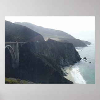 Bixby Bridge, Highway 1 in California Poster