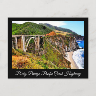 BIXBY BRIDGE PACIFIC COAST HIGHWAY POSTCARD