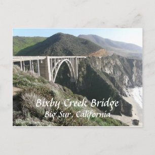 Bixby Creek Bridge, Big Sur, California Postcard