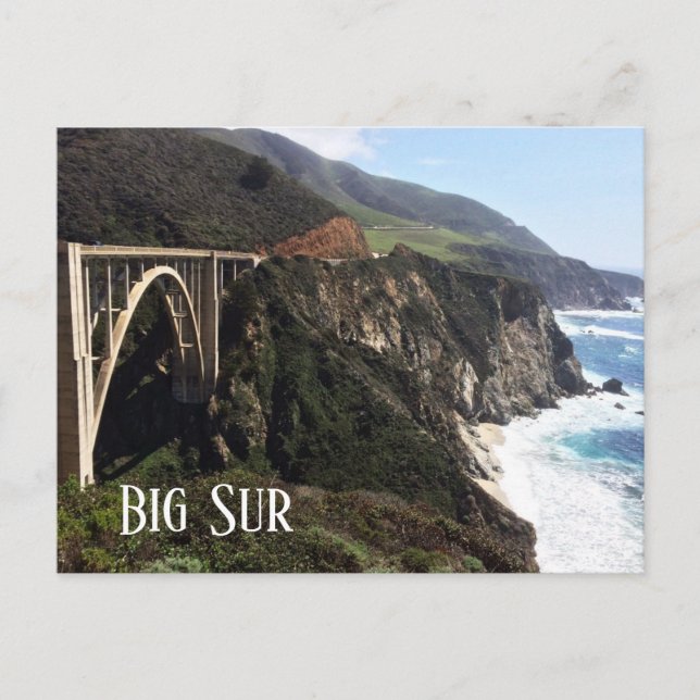Bixby Creek Bridge, Big Sur Coast, CA Postcard (Front)