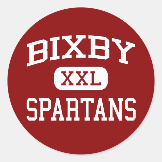 Bixby - Spartans - Middle School - Bixby Oklahoma Classic Round Sticker (Front)