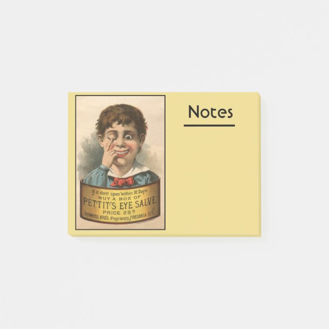 Bizarre and Funny Vintage Ad Post-it Notes (Front)