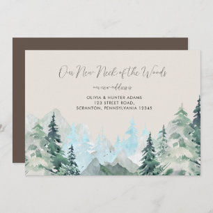 Bizarre rustique de la forêt Faire-part mobile