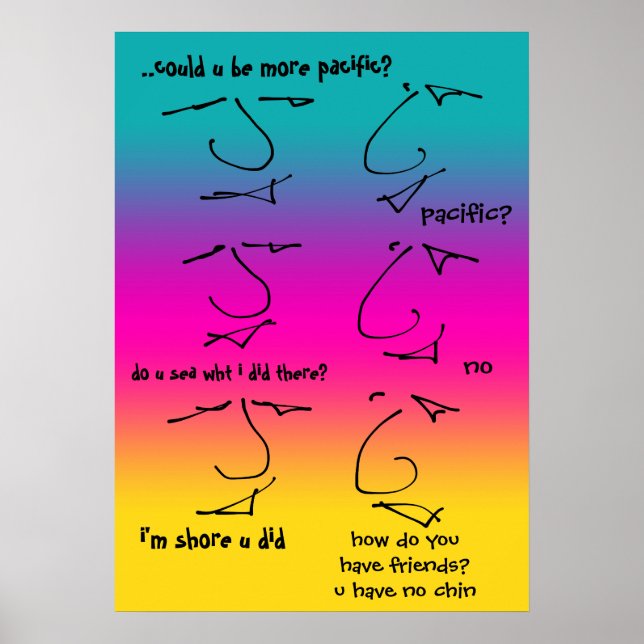 Bizarre Talking Heads conversation Poster (Front)