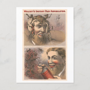 Bizarre Vintage Advertisement for Wolcott Medicine Postcard