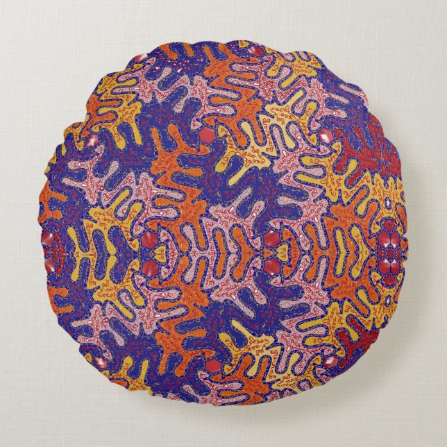 Bizarro Fall Round Pillow (Front)