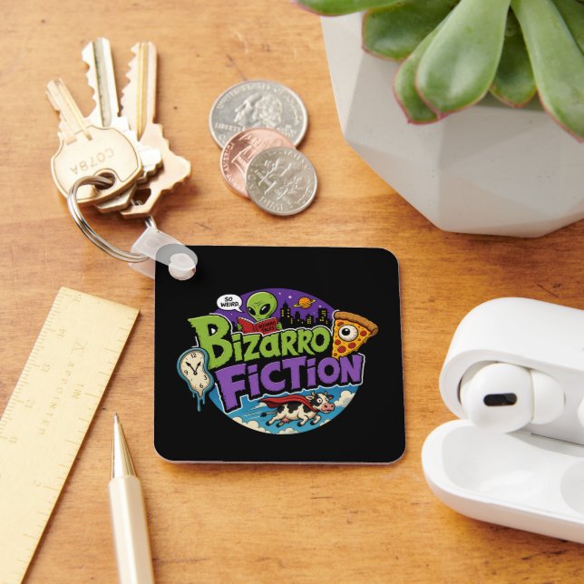 Bizarro fiction keychain (Desk)
