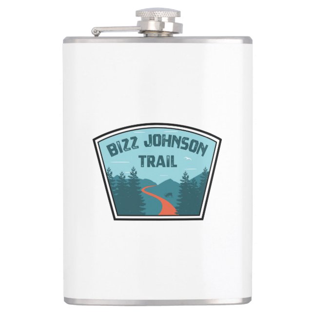 Bizz Johnson Trail Hip Flask (Front)