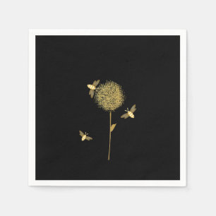 Bizzy Bees on a Dandelion Paper Napkins