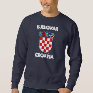 Bjelovar, Croatia with coat of arms Sweatshirt