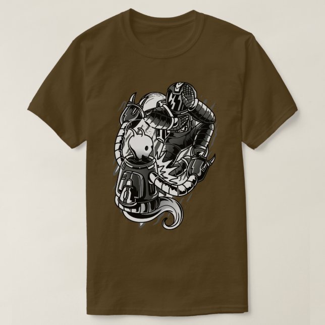 BJJ Astronaut Tee Flying Armbar Jiu Jitsu (Design Front)