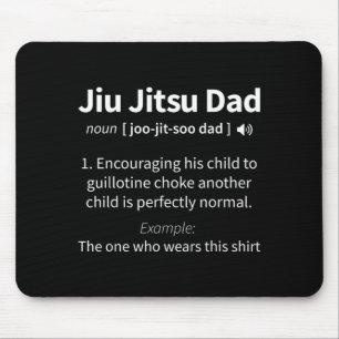 BJJ Brazilian Funny Jiu Jitsu Definition Jujitsu Mouse Pad