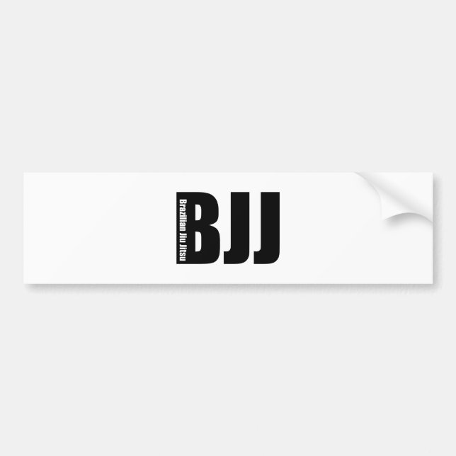 BJJ - Brazilian Jiu Jitsu Bumper Sticker (Front)