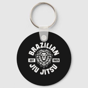 BJJ Brazilian Jiu Jitsu Established 1925 MMA Jew Keychain