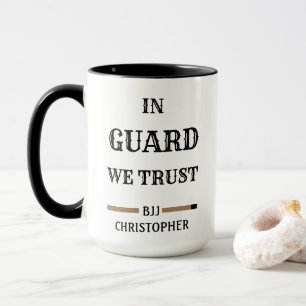 BJJ Brazilian Jiu Jitsu Guard Trust Brown Belt Mug