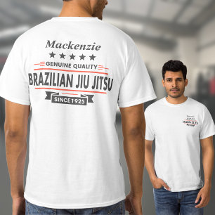 BJJ Brazilian Jiu jitsu Personalized Front & Rear T-Shirt