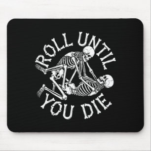 BJJ Brazilian Jiu Jitsu Skeletons Grappling Mouse Pad