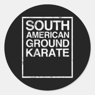 Bjj Brazilian Jiu Jitsu South American Ground Kara Classic Round Sticker
